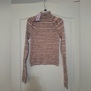 Wild Fable Womens Mock Neck Fitted Cut Out Sweater Size Medium